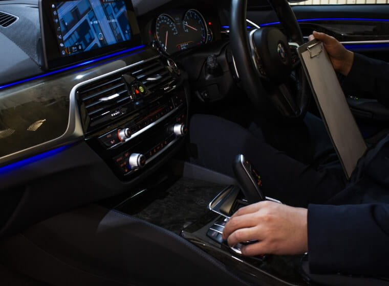 メルセデスベンツの内装とアンビエントライト